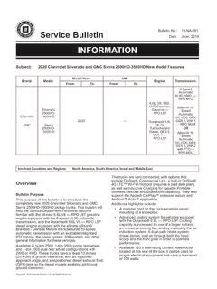 Service Bulletin Bulletin No.: 19